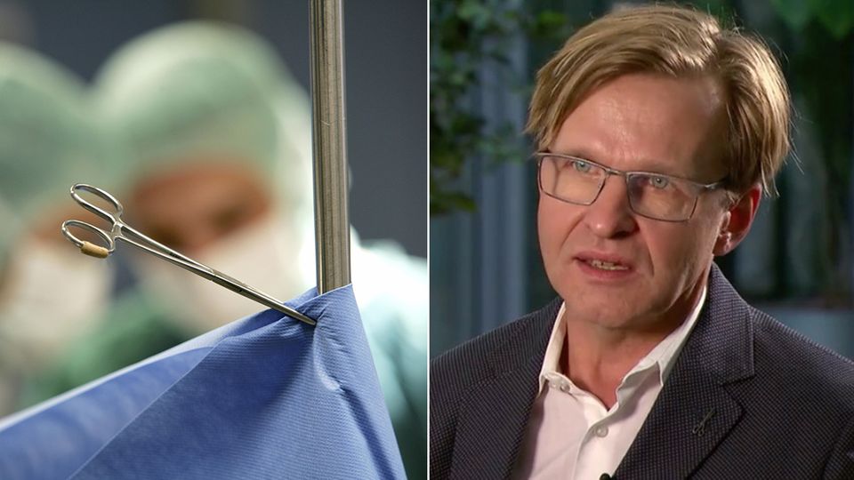 Collage: Operationssaal, Stern-Reporter Bernhard Albrecht