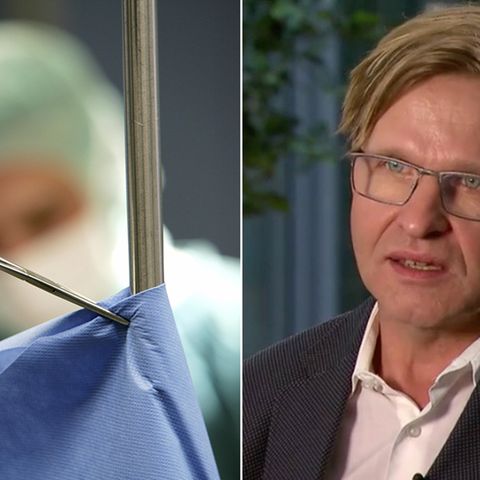 Collage: Operationssaal, Stern-Reporter Bernhard Albrecht