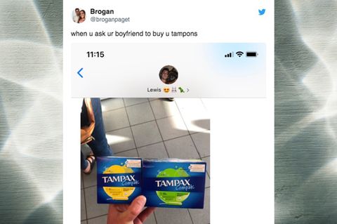 Twitter-Post: Wenn der Mann beim Tampon-Kauf überfordert ist