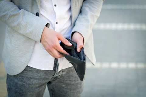 Mann ohne Geld