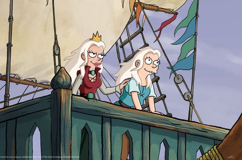 Figuren aus der Serie "Disenchantment"