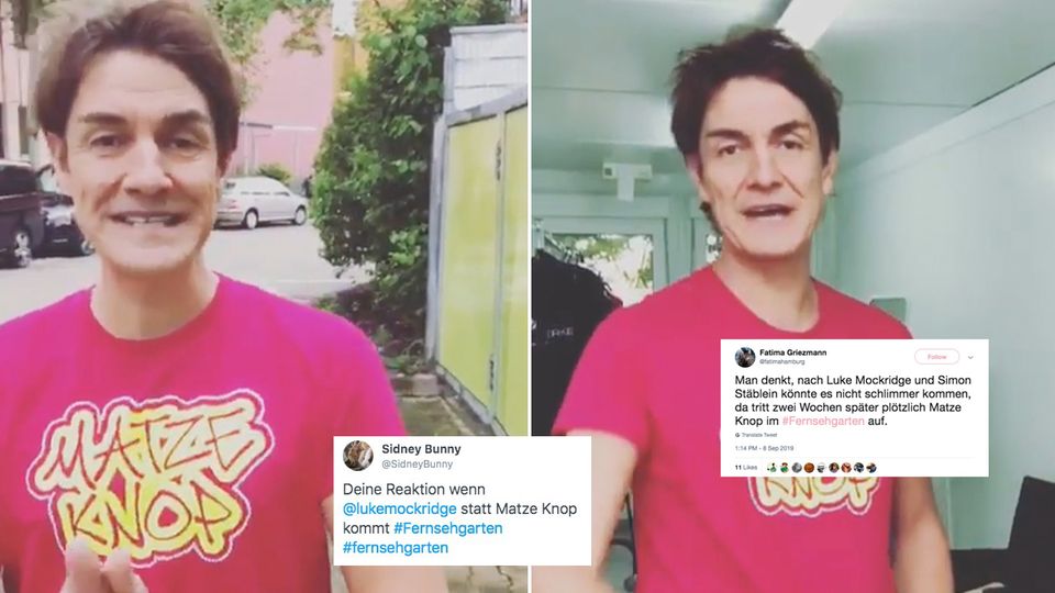 Collage: Matze Knopp mit Social Media Screenshots