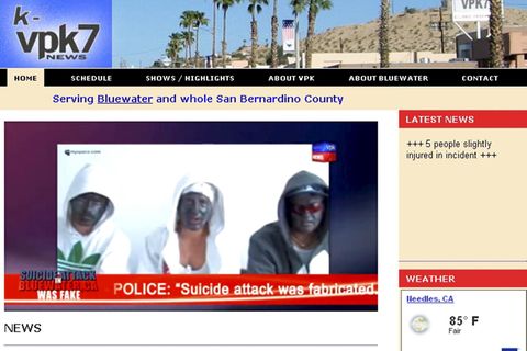 Die Webseite vpk-tv.com. Der falsche TV-Sender aus Bluewater zeigte ein falsches Bekennervideo der falschen Berlin Boys