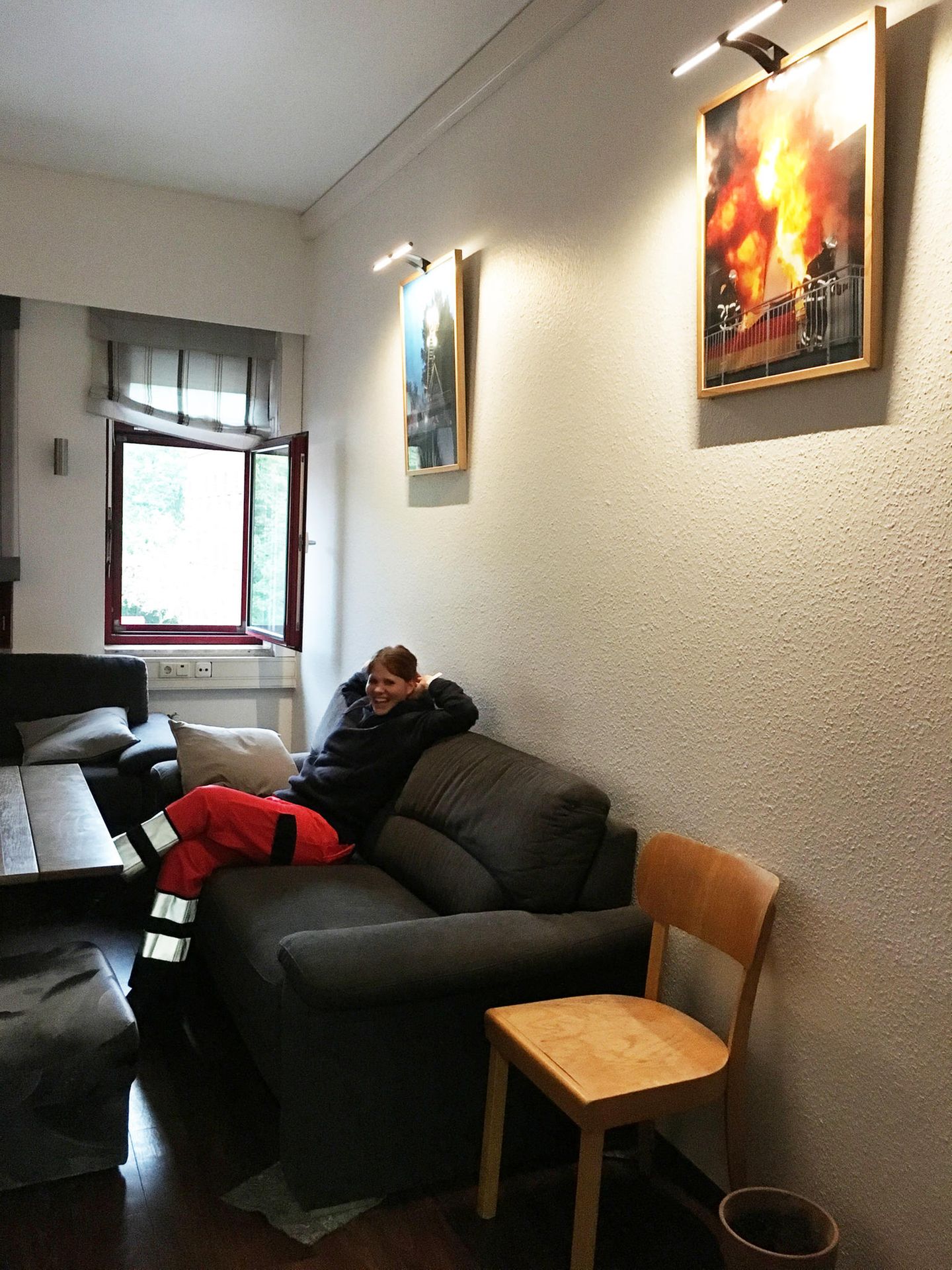 Fernsehraum für Feuerwehr und Sanitäter