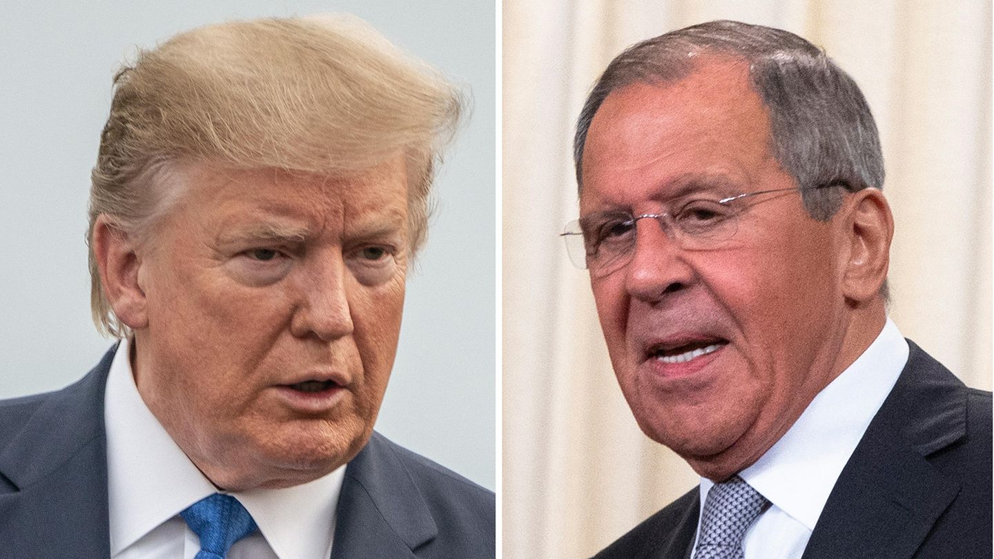 US-Präsident Donald Trump (l.) und der russische Außenminister Sergej Lawrow