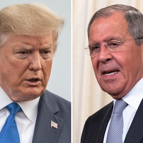 US-Präsident Donald Trump (l.) und der russische Außenminister Sergej Lawrow