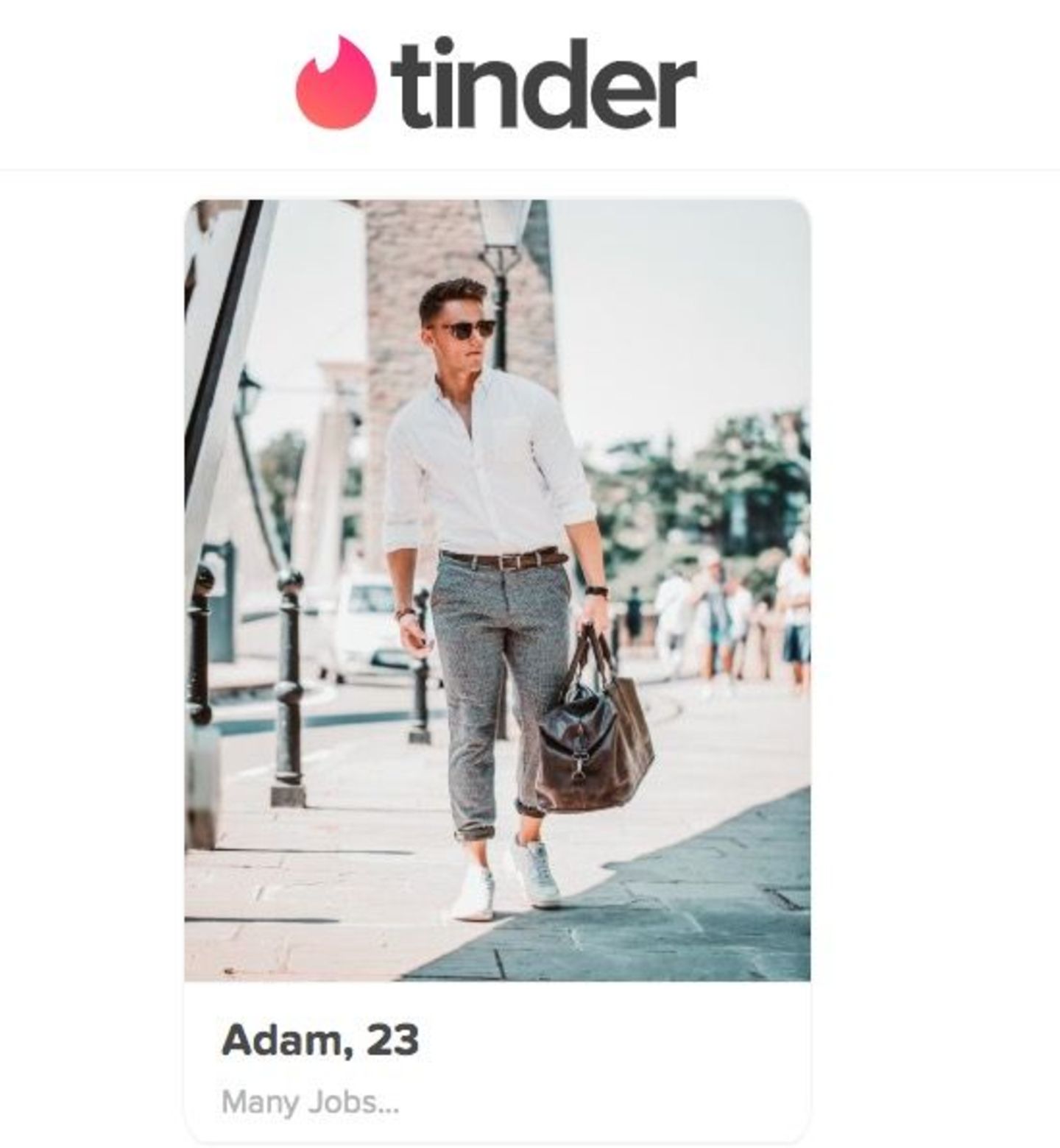 Tinder profiltext mann