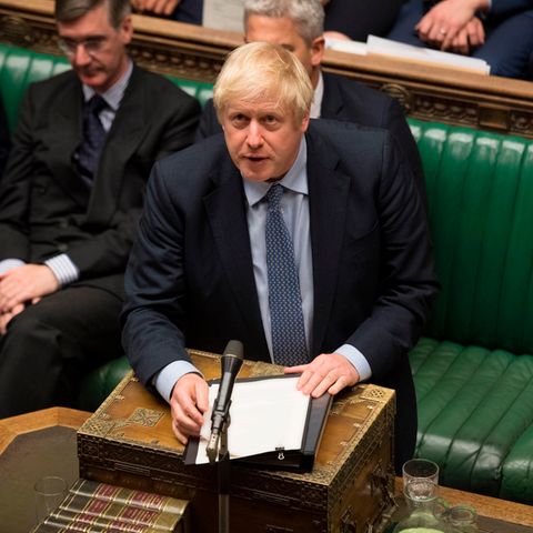 Boris Johnson, Premierminister von Großbritannien, spricht im britischen Parlament