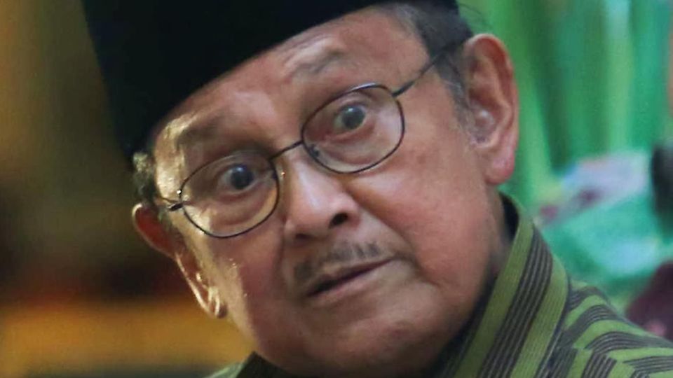 Indonesiens Ex-Präsident Habibie bei einer Rede im September 2016 Indonesiens Ex-Präsident Habibie bei einer Rede im September 2016