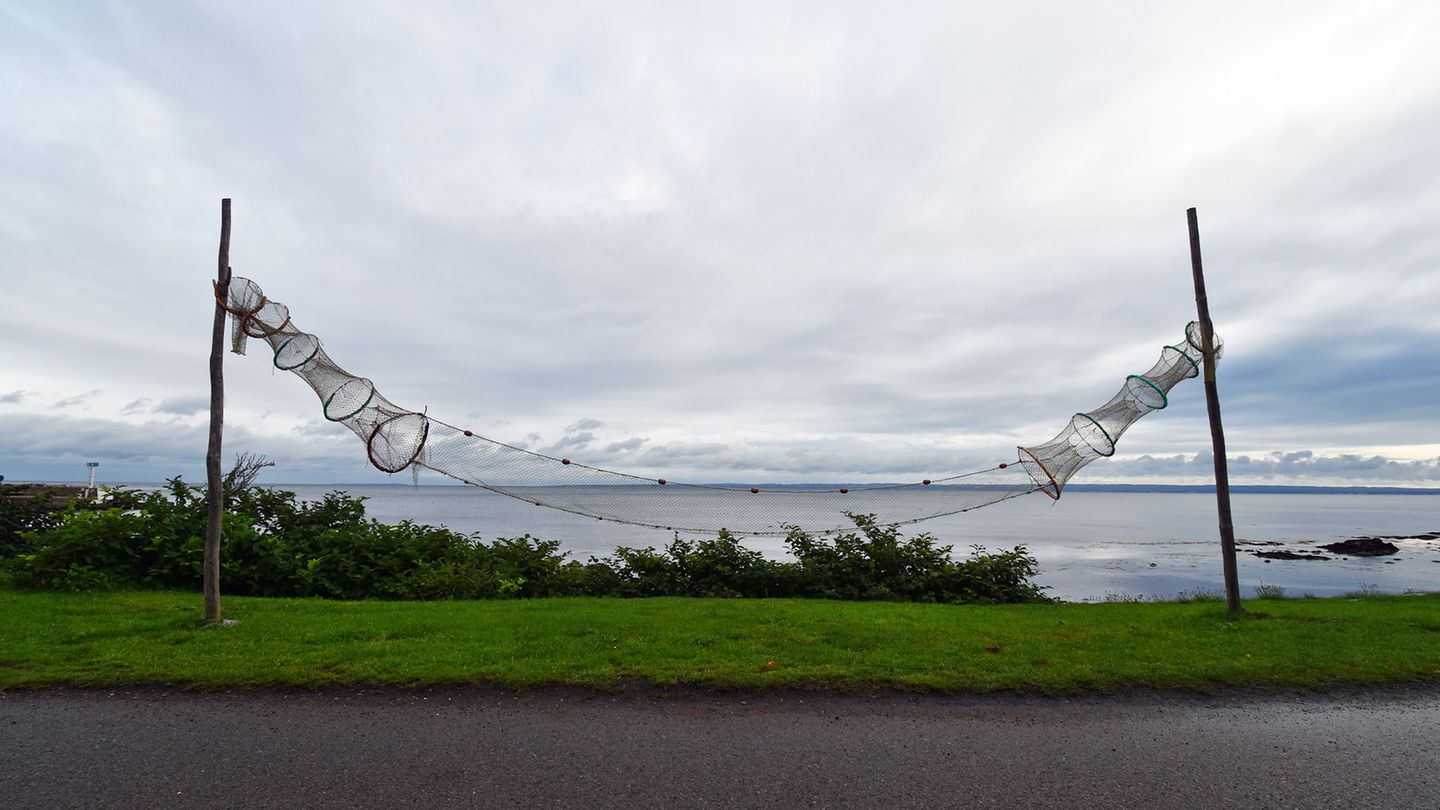 Fischernetze im Wind