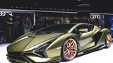Lamborghini Sian  FKP 37 der erste Hybrid. FKP bedeutet Ferdinand Karl Piech 37 ist sein Geburtsjahr.