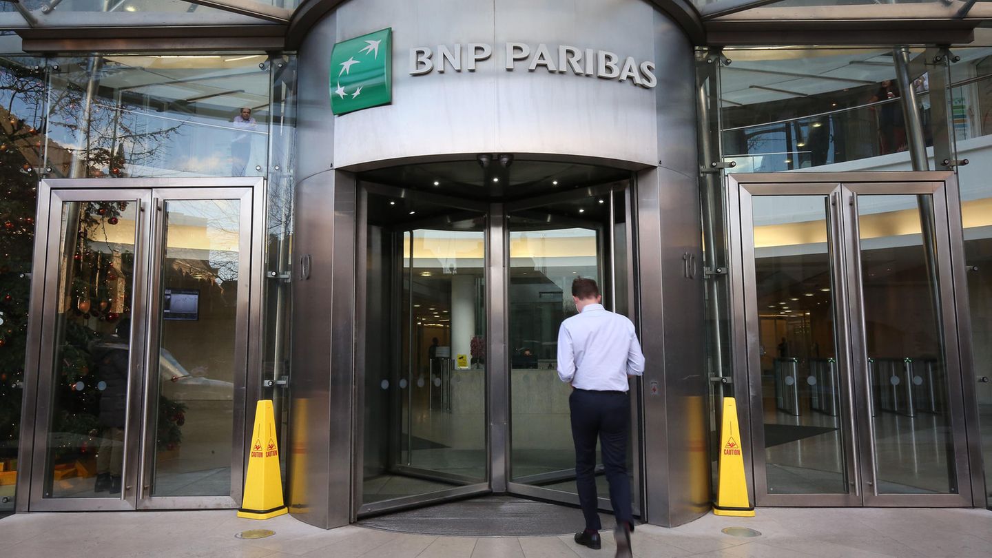 Eine Filiale von BNP Paribas in London