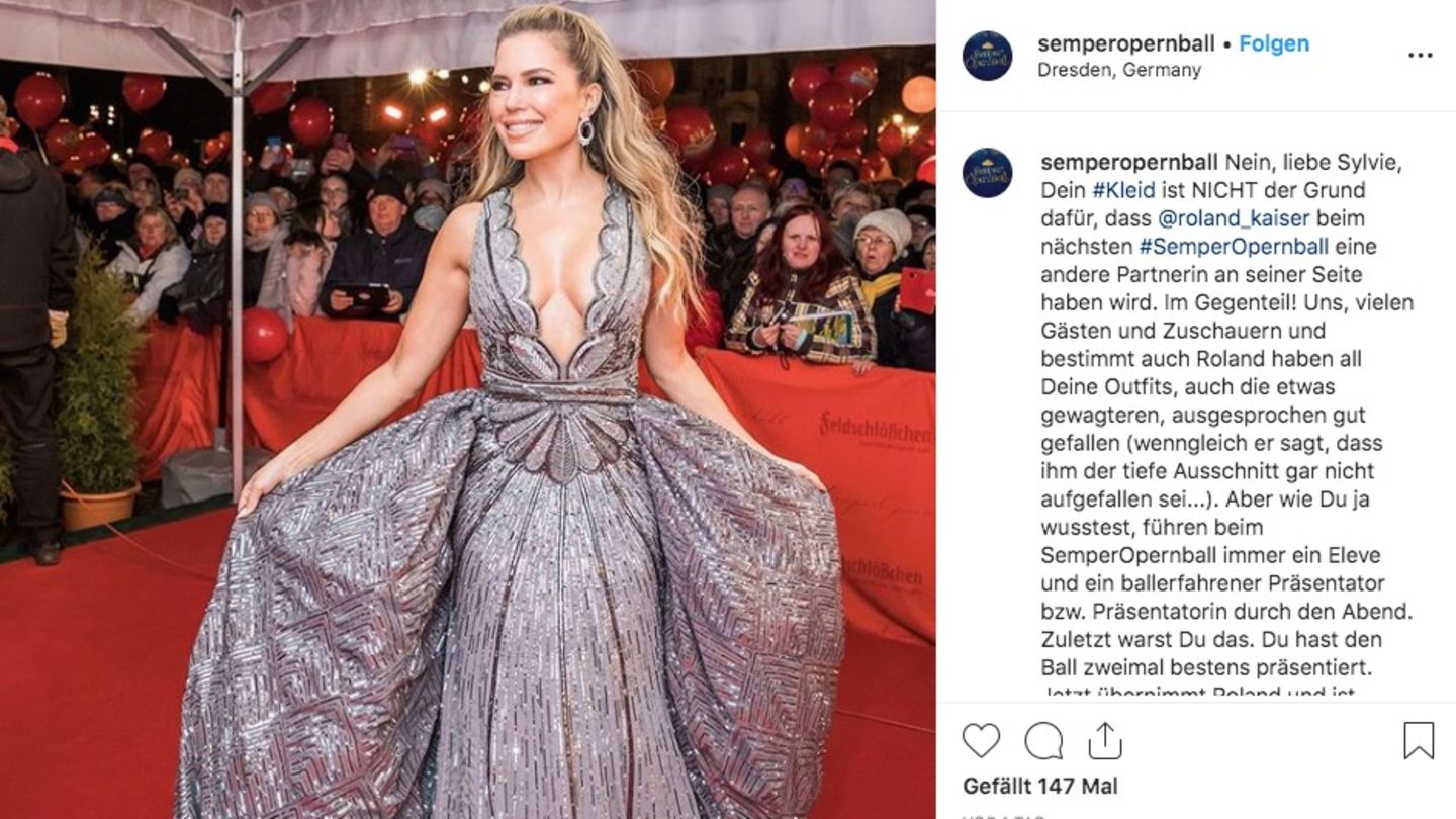 Veranstalter des Semperopernballs äußert sich zu Sylvie Meis' Kleid