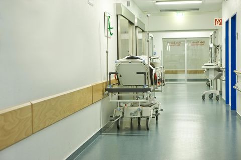 Ein Krankenhausflur
