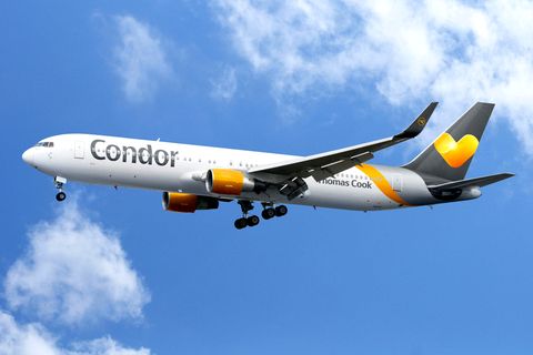 Eine Langstreckenmaschine der Ferienfluggsellschaft Condor (Symbolfoto)