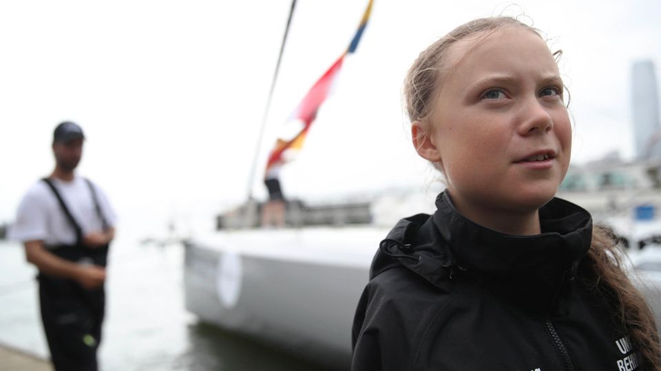 Greta Thunberg spricht über den Klimawandel, das US