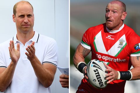 Prinz William würdigt Sportler Gareth Thomas für seinen Mut, seine HIV-Infektion öffentlich zu machen