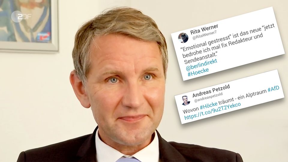 AfD-Politiker Höcke bricht ZDF-Interview ab und spricht von "massiven Konsequenzen" Björn Höcke, Landessprecher der AfD von Thüringen