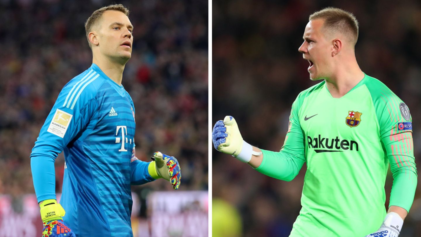 Bahnt sich da ein neuer Torwart-Zoff an? Manuel Neuer (l.) und Marc-André ter Stegen