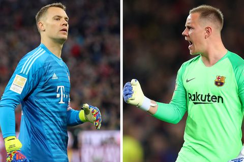 Bahnt sich da ein neuer Torwart-Zoff an? Manuel Neuer (l.) und Marc-André ter Stegen