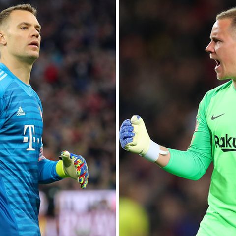 Bahnt sich da ein neuer Torwart-Zoff an? Manuel Neuer (l.) und Marc-André ter Stegen