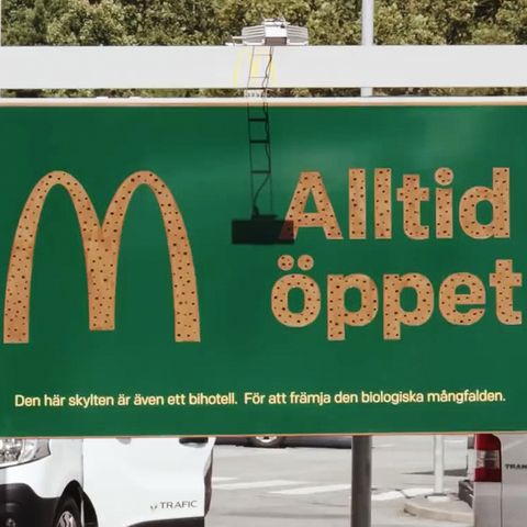 Mc Donalds Werbetafel