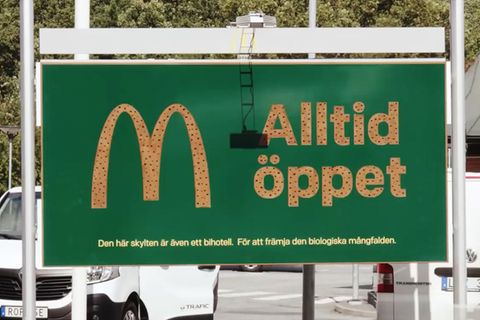 Mc Donalds Werbetafel
