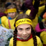 Damit auch jeder weiß, warum sie auf die Straße geht: Auch dieses Mädchen streikt fürs Klima. 