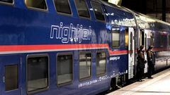 Nightjet der ÖBB auf dem Bahnhof Zugreisen sind gut für den Klimaschutz