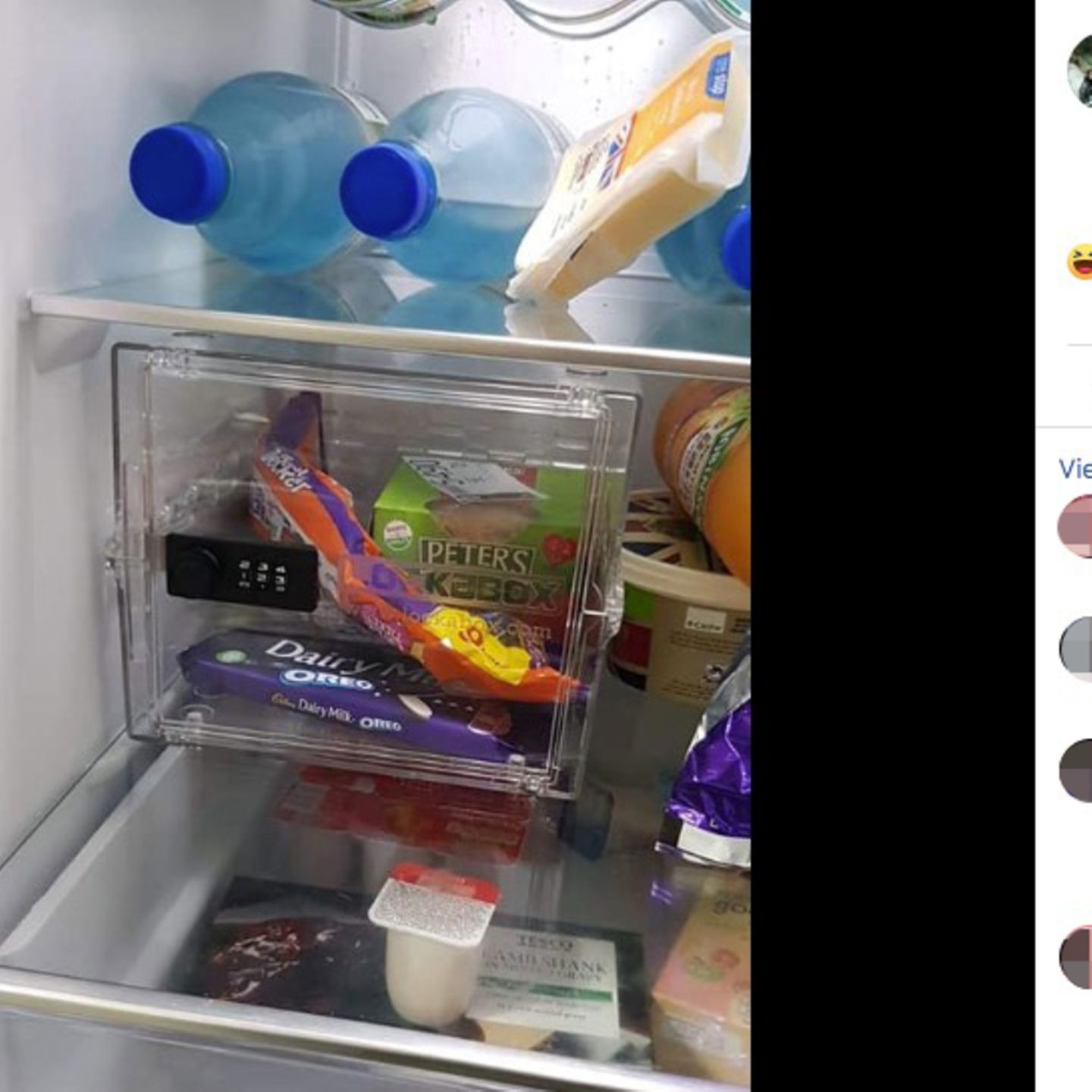 Mann kauft Kühlschrank-Safe, damit Verlobte Süßigkeiten nicht isst