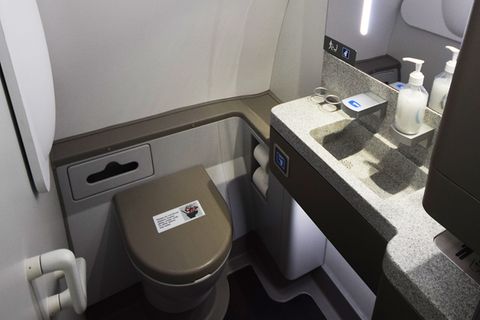 Flugzeugtoilette