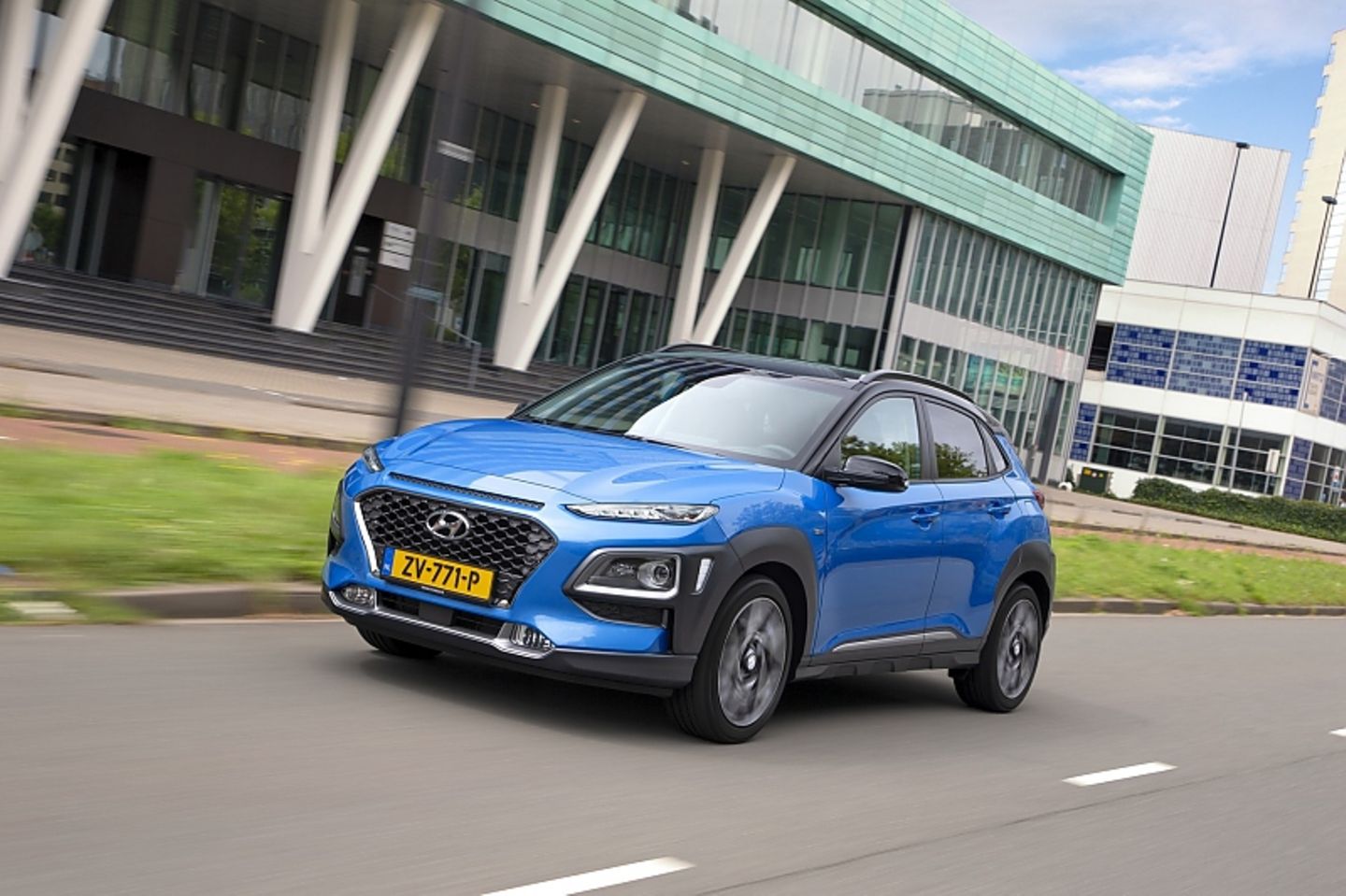 Nach 11,6 Sekunden erreicht der Hyundai Kona Hybrid die 100 km/h-Marke