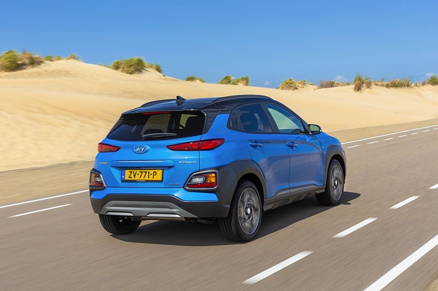 Im Sport-Fahrmodus hat der Hyundai Kona Hybrid mehr Temperament