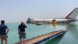 Die letzte Reise der Boeing: Im Juni wird der schwimmende Rumpf von Bahrain aus zur Absenkstelle geschleppt