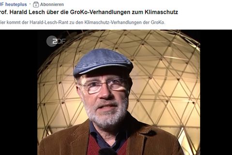Harald Lesch regt sich über die Klimaschutz-Verhandlungen der GroKo auf