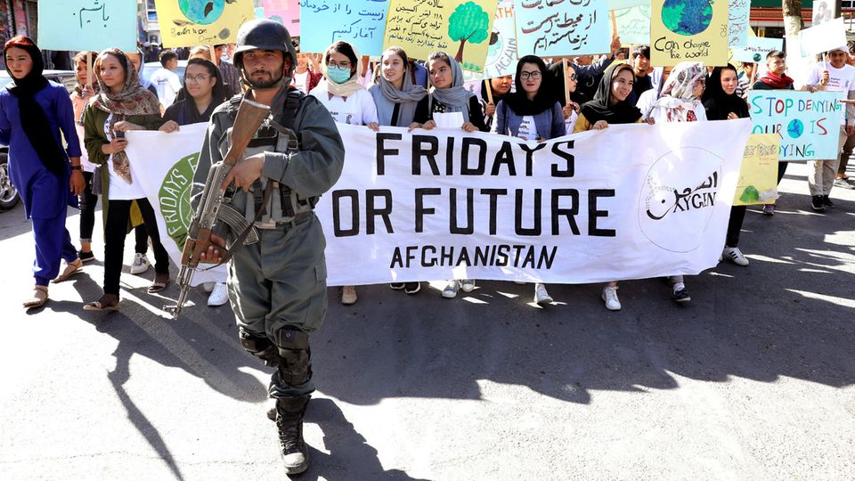 Sogar in Kabul wurde für mehr Klimaschutz demonstriert Fridays for Future in der afghanischen Hauptstadt Kabul