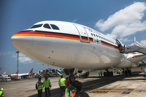 Regierungsmitglieder reisen meist mit Flugzeugen der deutschen Luftwaffe