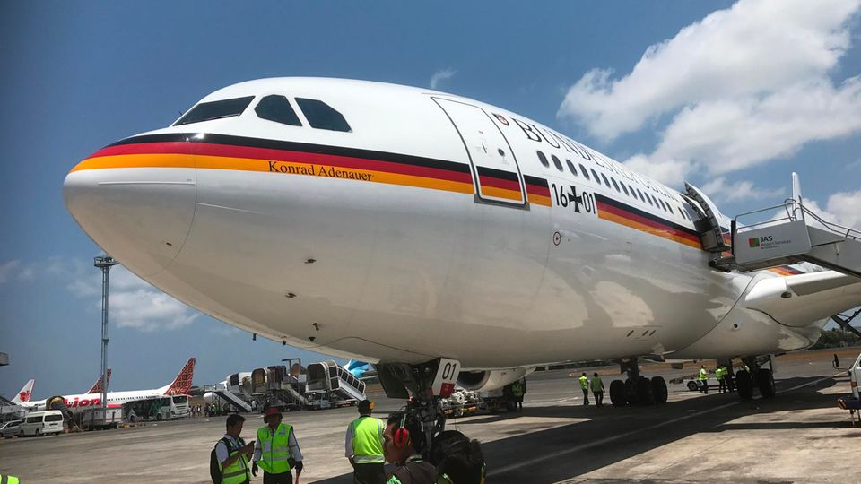 Regierungsmitglieder reisen meist mit Flugzeugen der deutschen Luftwaffe