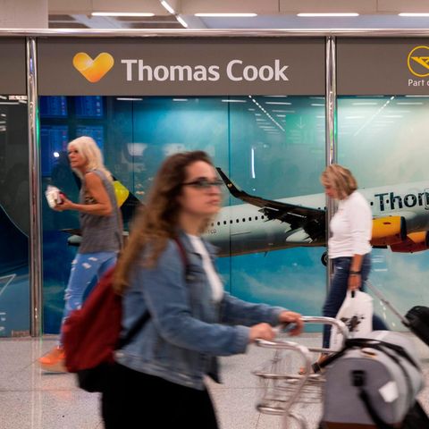 Szene am Flughafen von Palma de Mallorca