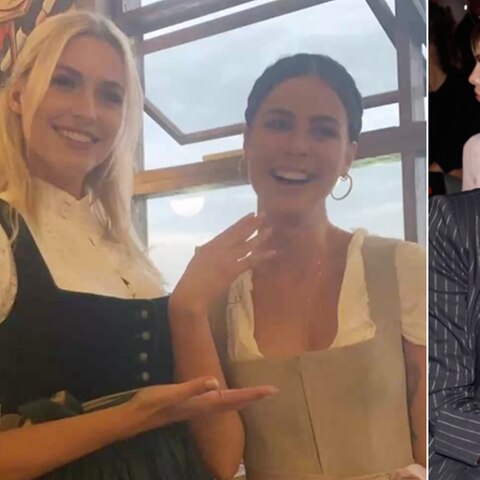 Lena Gercke zaubert ihrer Freundin kurzerhand eine Bluse