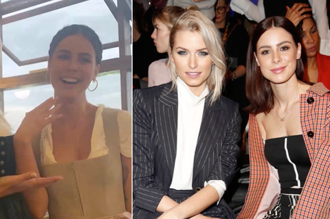 Lena Gercke zaubert ihrer Freundin kurzerhand eine Bluse