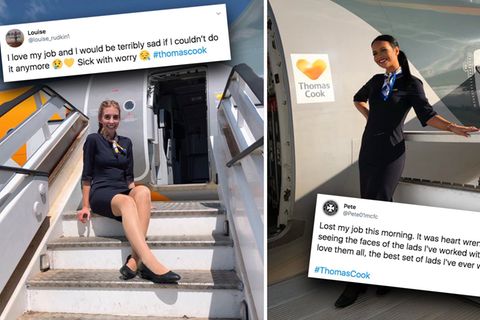 Thomas Cook-Stewardessen sind über Pleite schockiert – und zeigen ihre Trauer bei Twitter