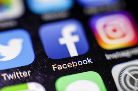 Facebook-Icon auf einem iPhone