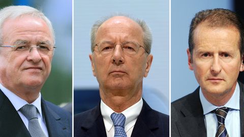 Die drei VW-Manager Winterkorn, Pötsch, Diess