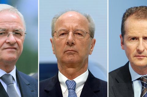 Die drei VW-Manager Winterkorn, Pötsch, Diess
