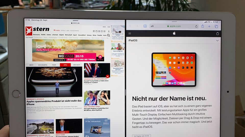 Erscheint heute: Endlich lassen sich selbst mehrere Fenster derselben App nebeneinander öffnen Endlich lassen sich selbst mehrere Fenster derselben App nebeneinander öffnen