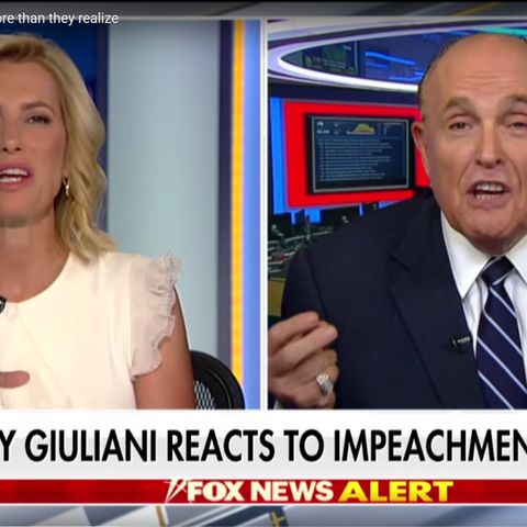 Donald Trumps Anwalt Rudy Giuliani im Interview bei Fox-News-Moderatorin Laura Ingraham