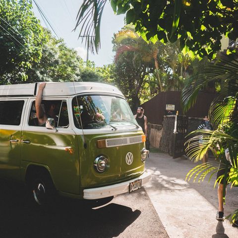 Camper in der Sonne