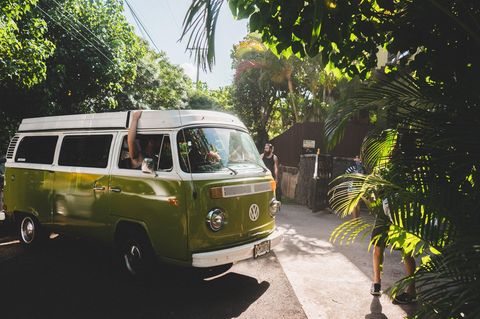 Camper in der Sonne