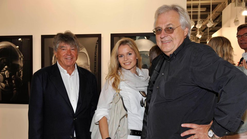 Frieder Burda und Tochter Patricia und Helge Achenbach  Frieder Burda und Tochter Patricia und Helge Achenbach